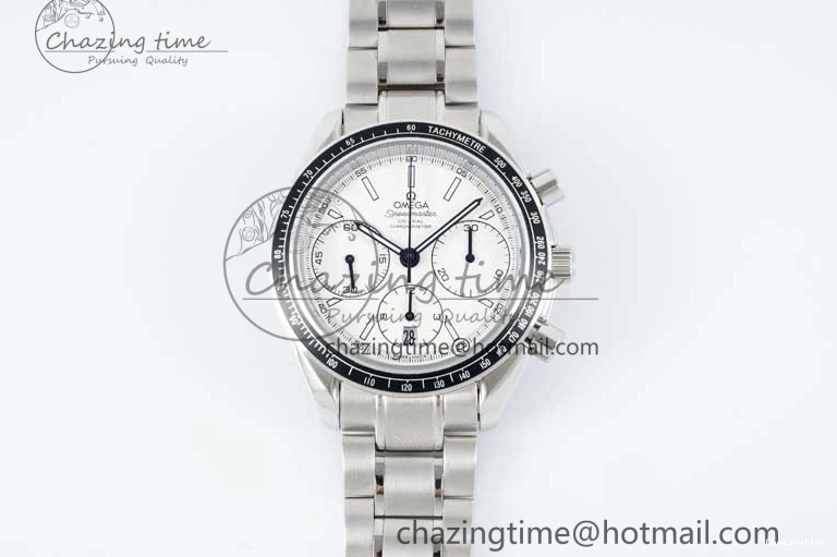 0512 Speedmaster Racing Master SS HKF Best Edition White Dial on SS Bracelet A Premium 7809
